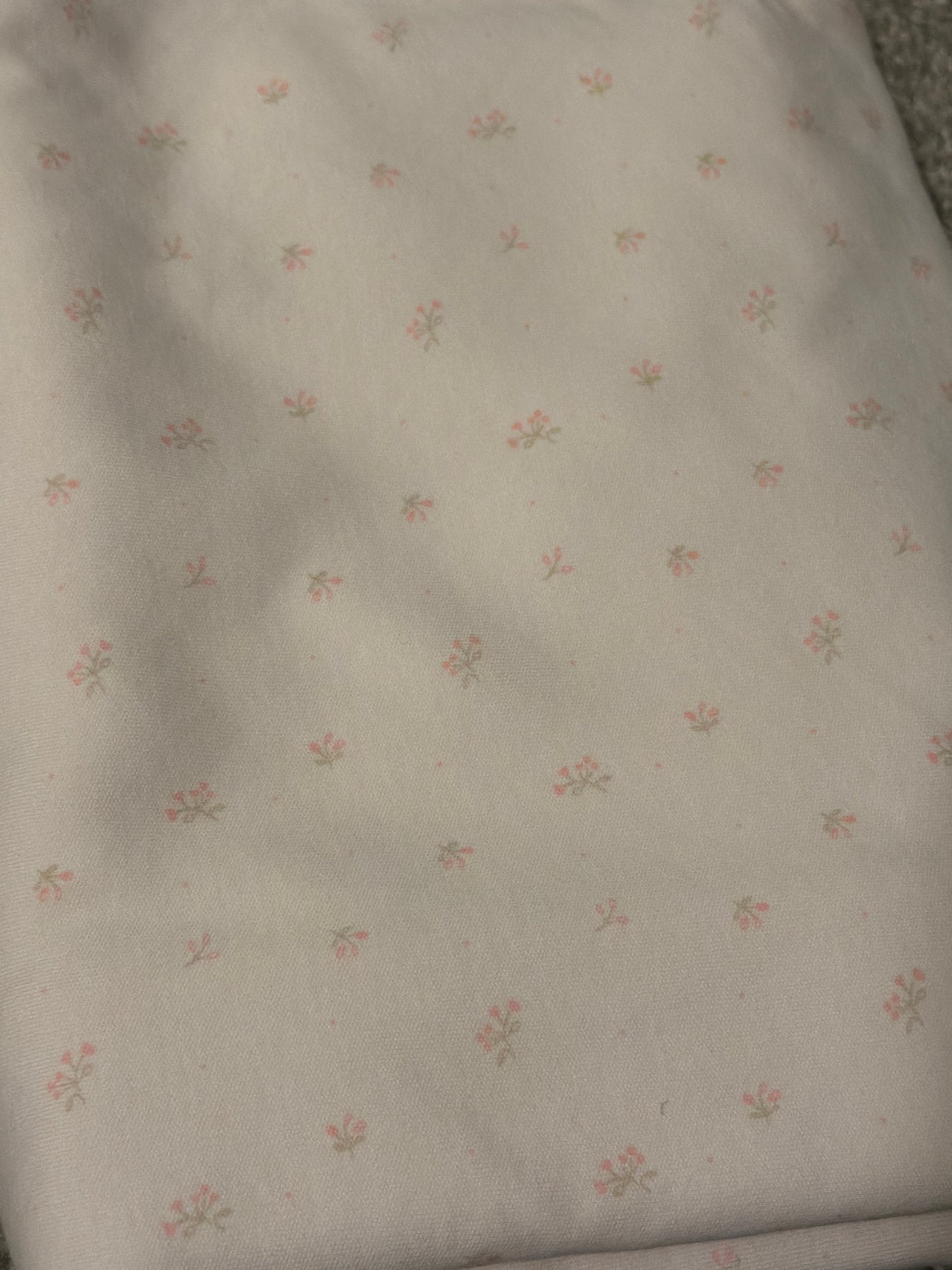 Pink floral blanket