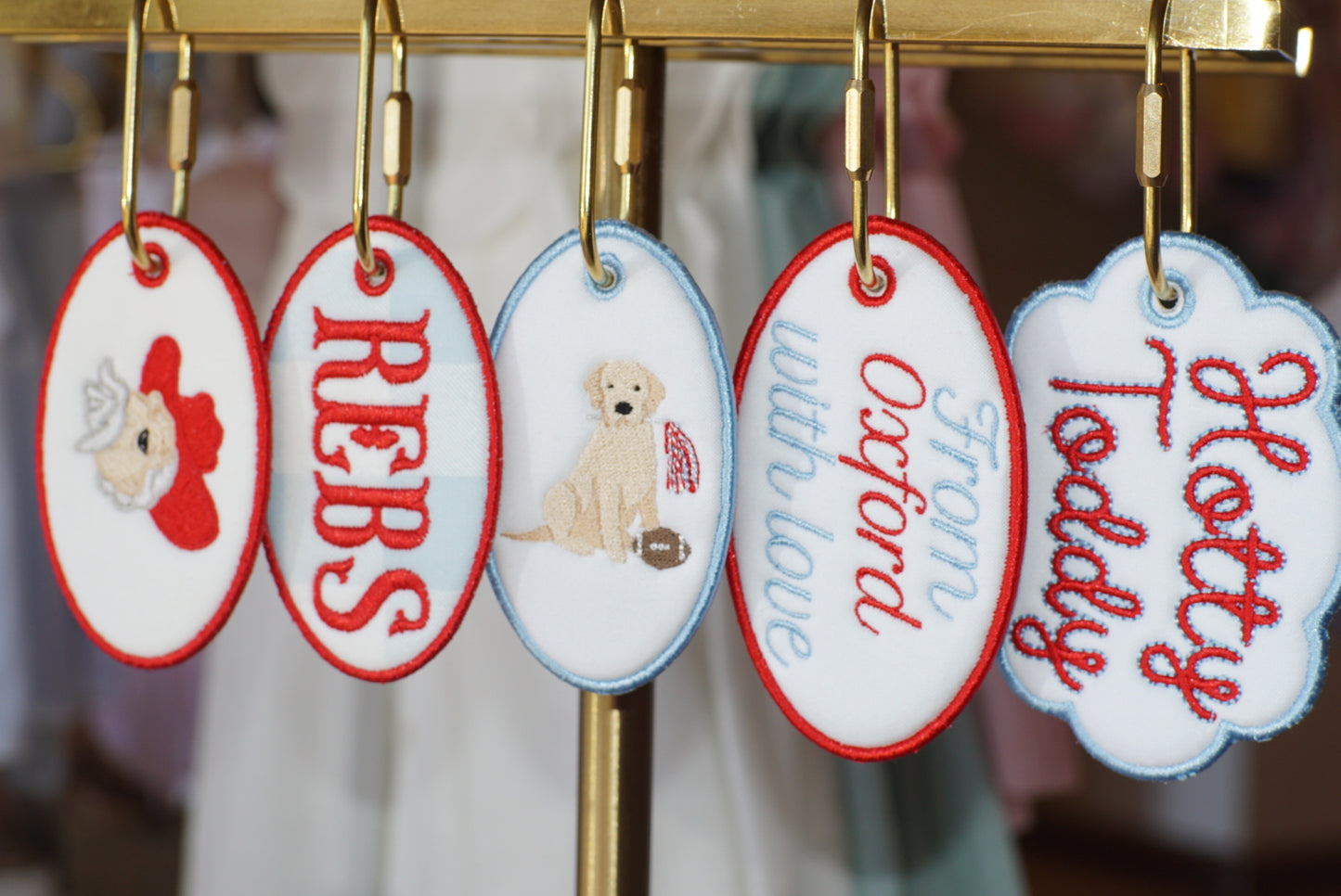 Embroidered tags