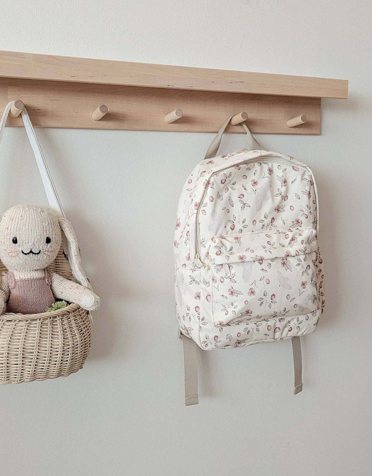 Mini Backpack - Flowers and birds