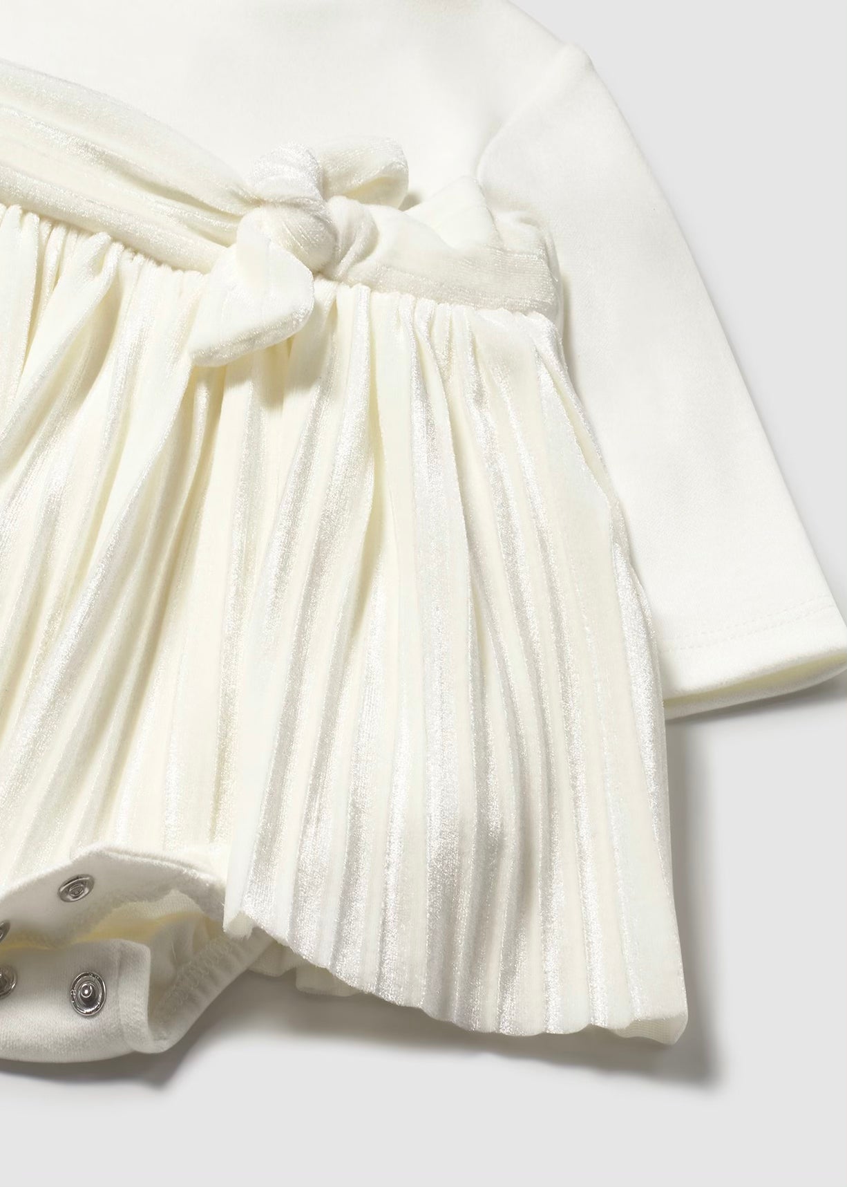 Ivory Gathered Dress