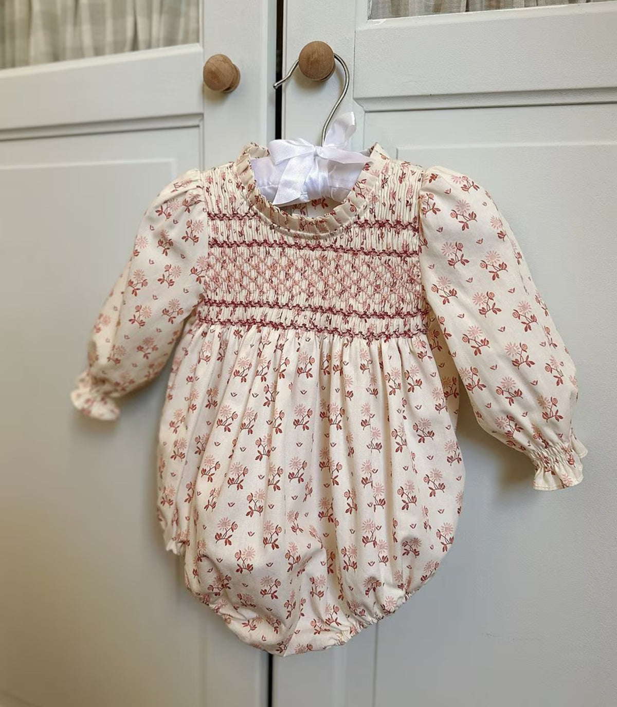 Long Sleeve Smocked Bubble