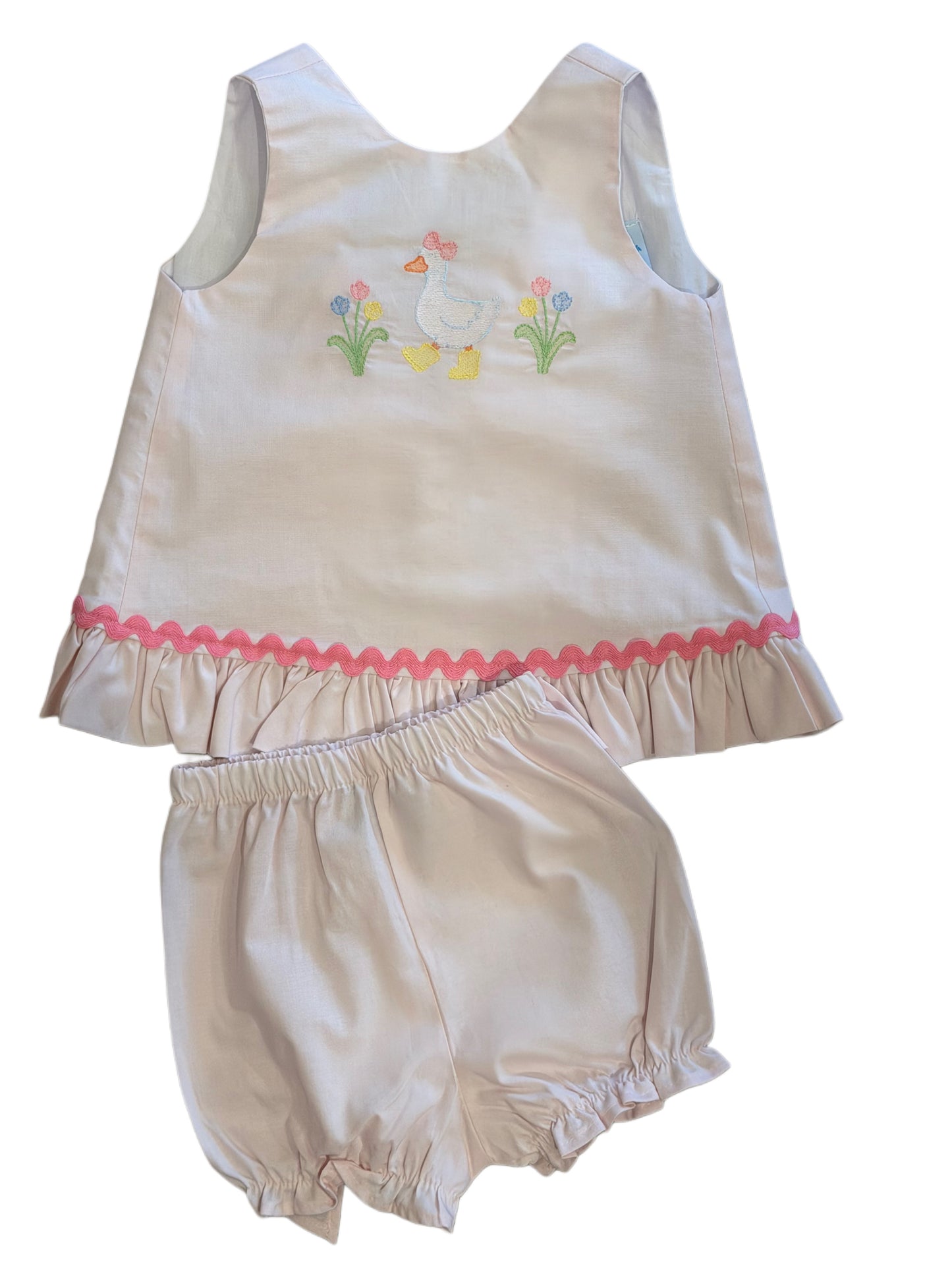Goose in Boots Dress Tie w| bloomers