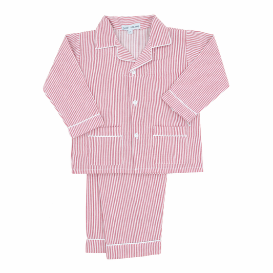 Two piece stripe pajamas