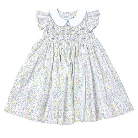 Bouquet smocked dress