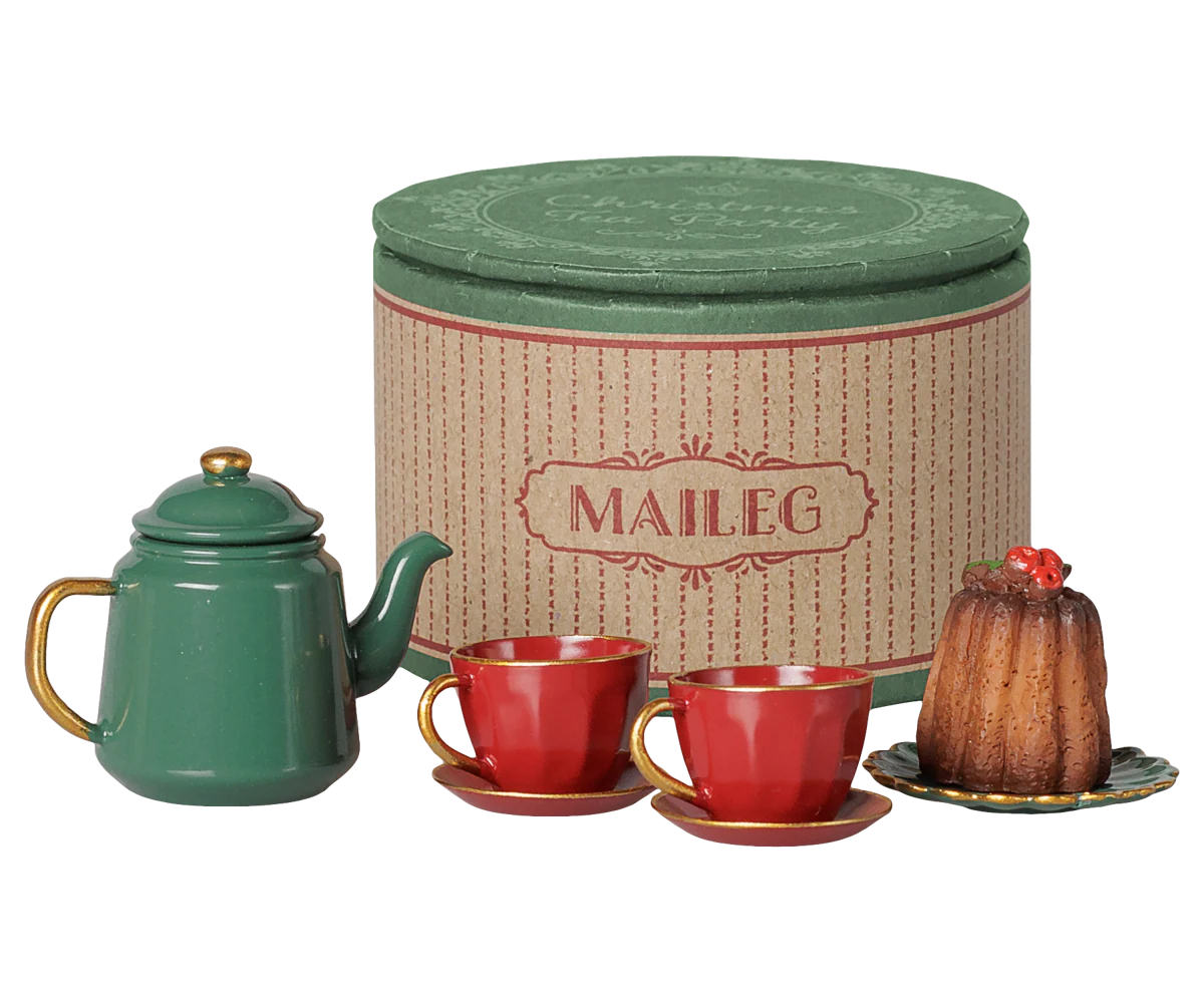 Preorder Christmas tea party, Mouse - Red/Green