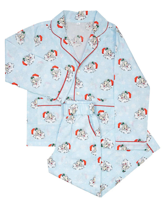 Vintage Santa Button Down Pajama