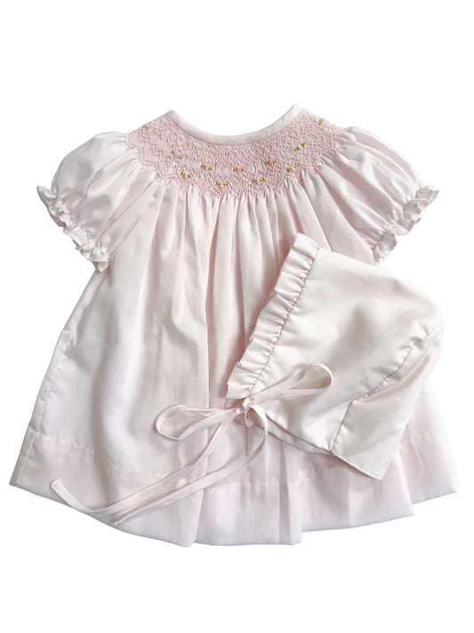 Iris dress with bonnet