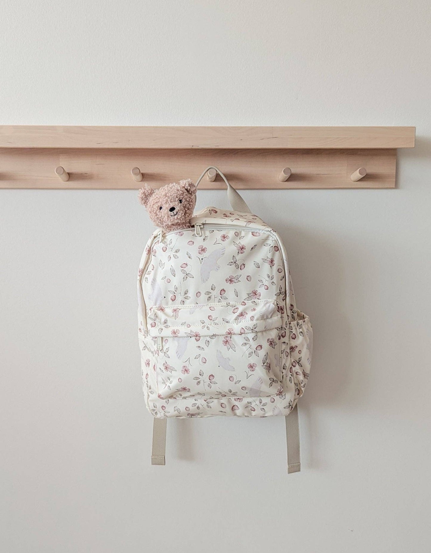 Mini Backpack - Flowers and birds