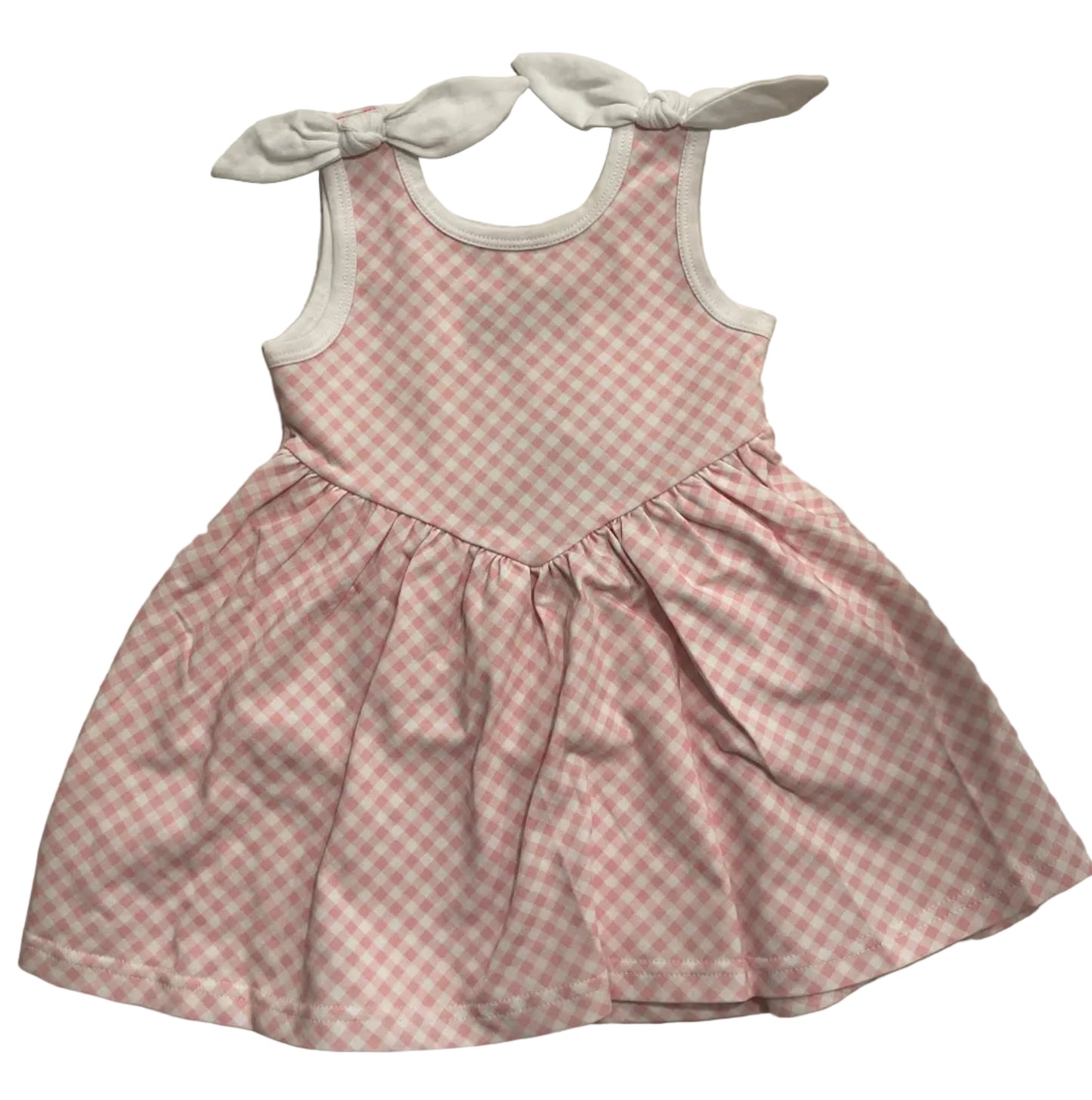 Gingham bow tie dress