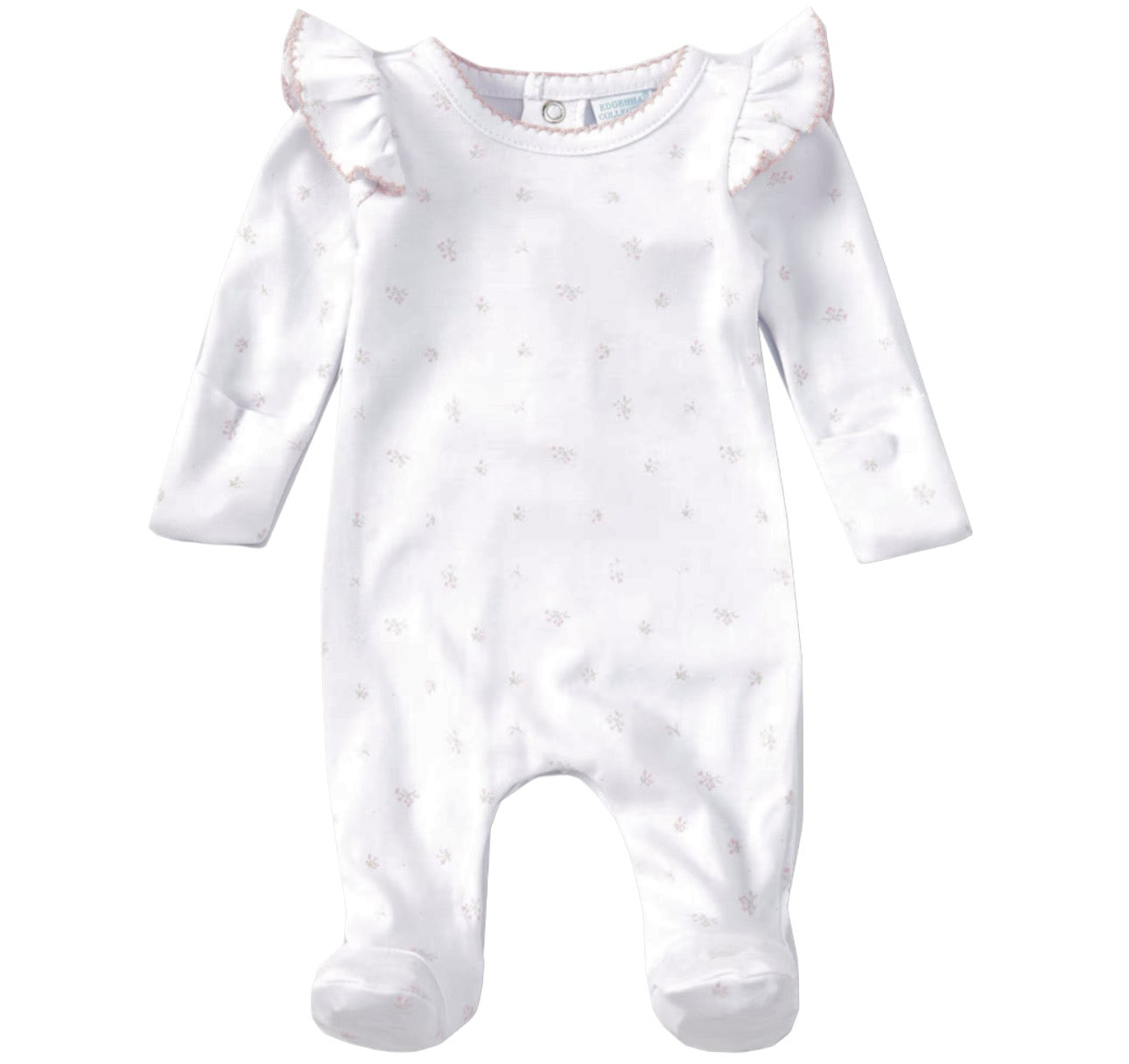 Baby Girl White Footie