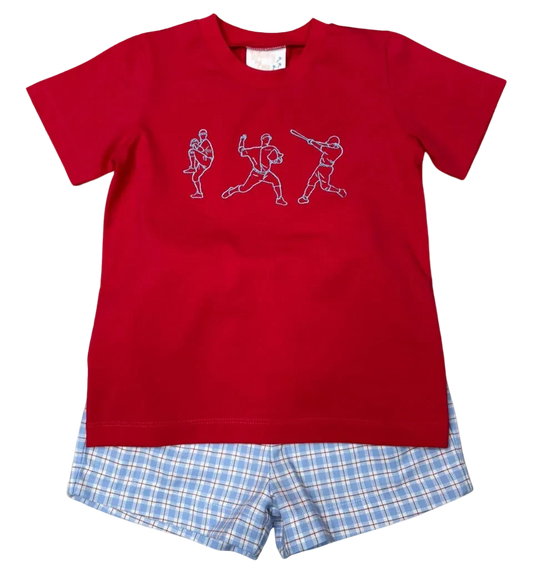 Batter up short set