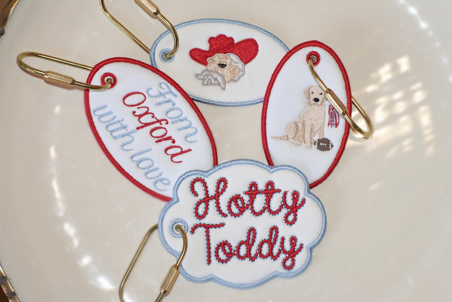 Embroidered tags