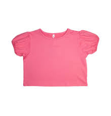 Pink puff sleeve top