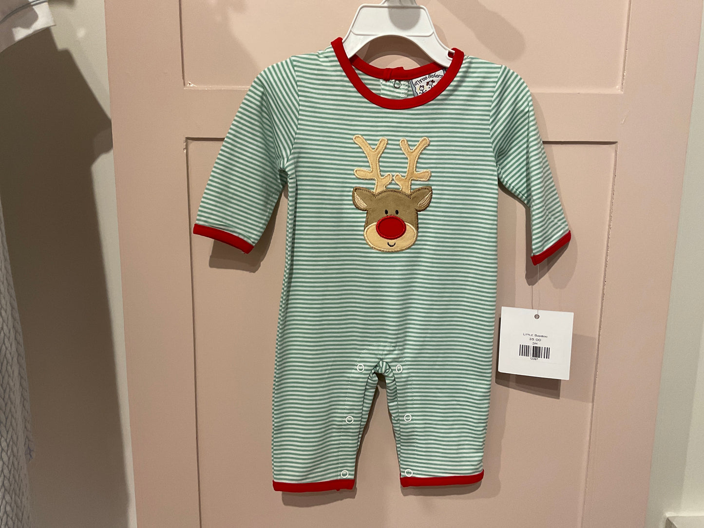 Reindeer boy romper