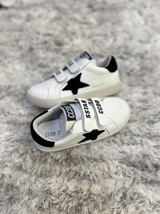 Velcro White with Black Star