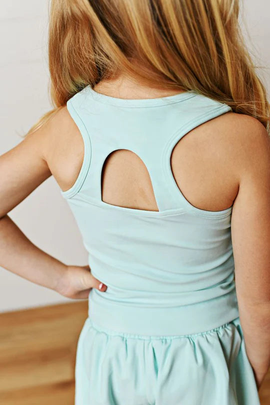 Aqua butterfly shortie W| tank
