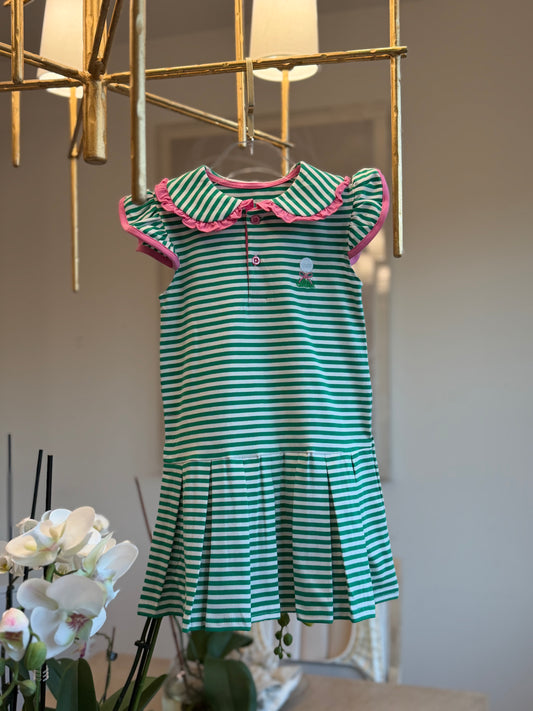 Green golf dress