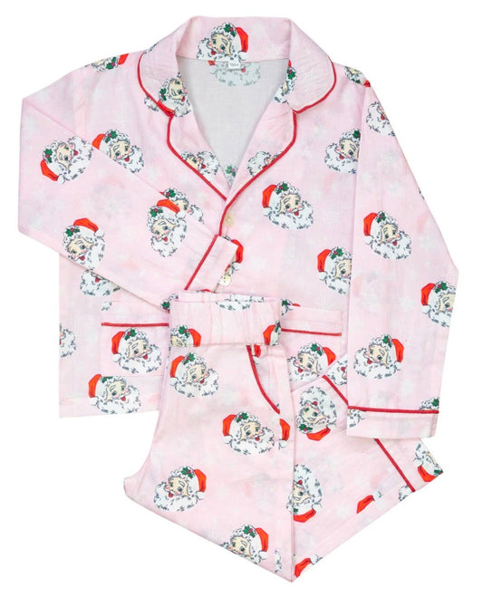 Vintage Santa Button Down