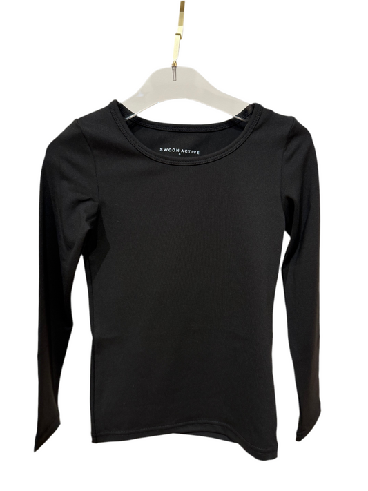 Long sleeve black tee