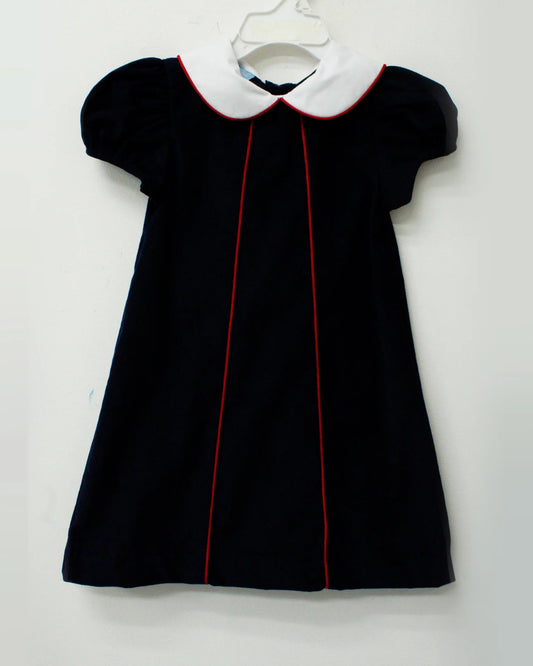 Navy Corduroy Dress