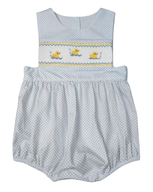 Ducking smocked boy bubble
