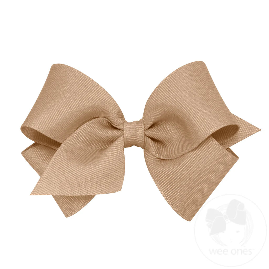 Medium Classic Grosgrain Hair Bow (Plain Wrap)
