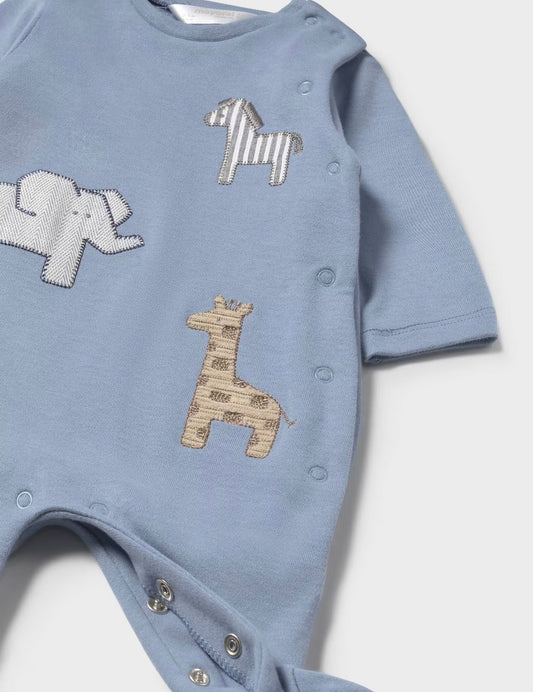 Blue Safari Footie￼