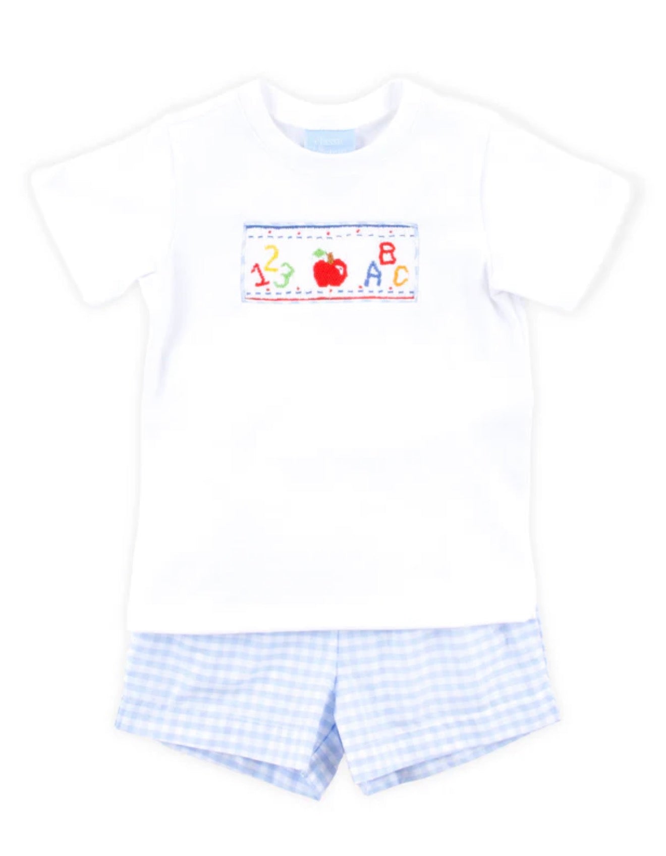 ABC Gingham Short Set