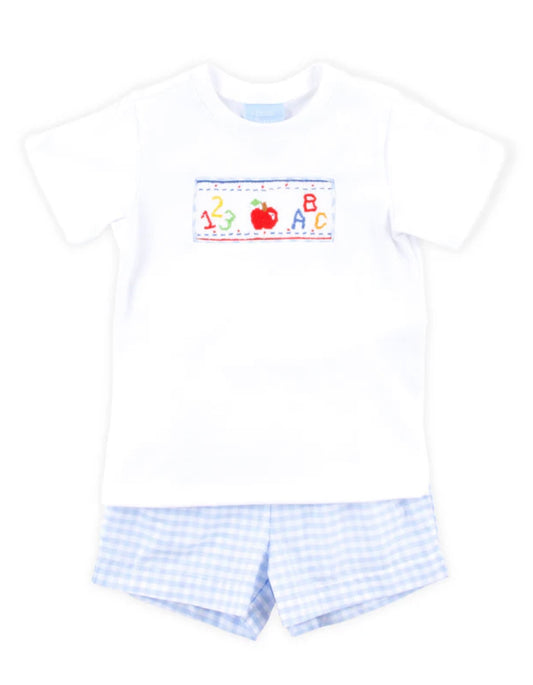 ABC Gingham Short Set
