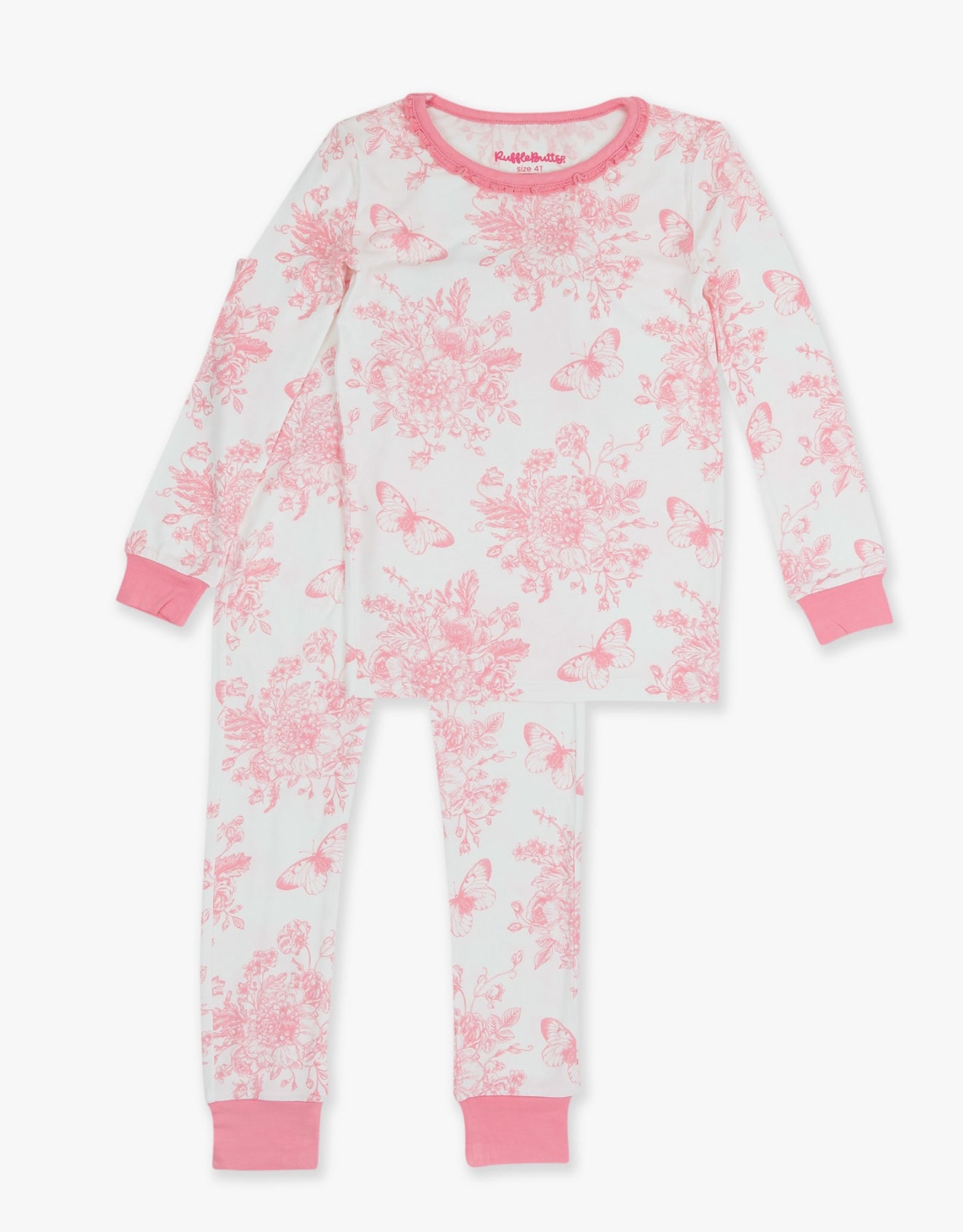 Ruffle Long Sleeve Pajama Set
