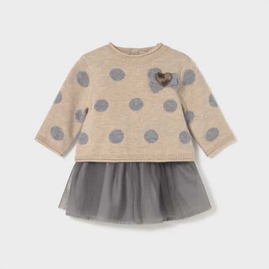 Sweater tulle dress