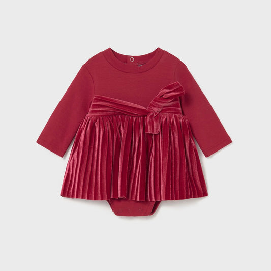 Red Gathered Dress
