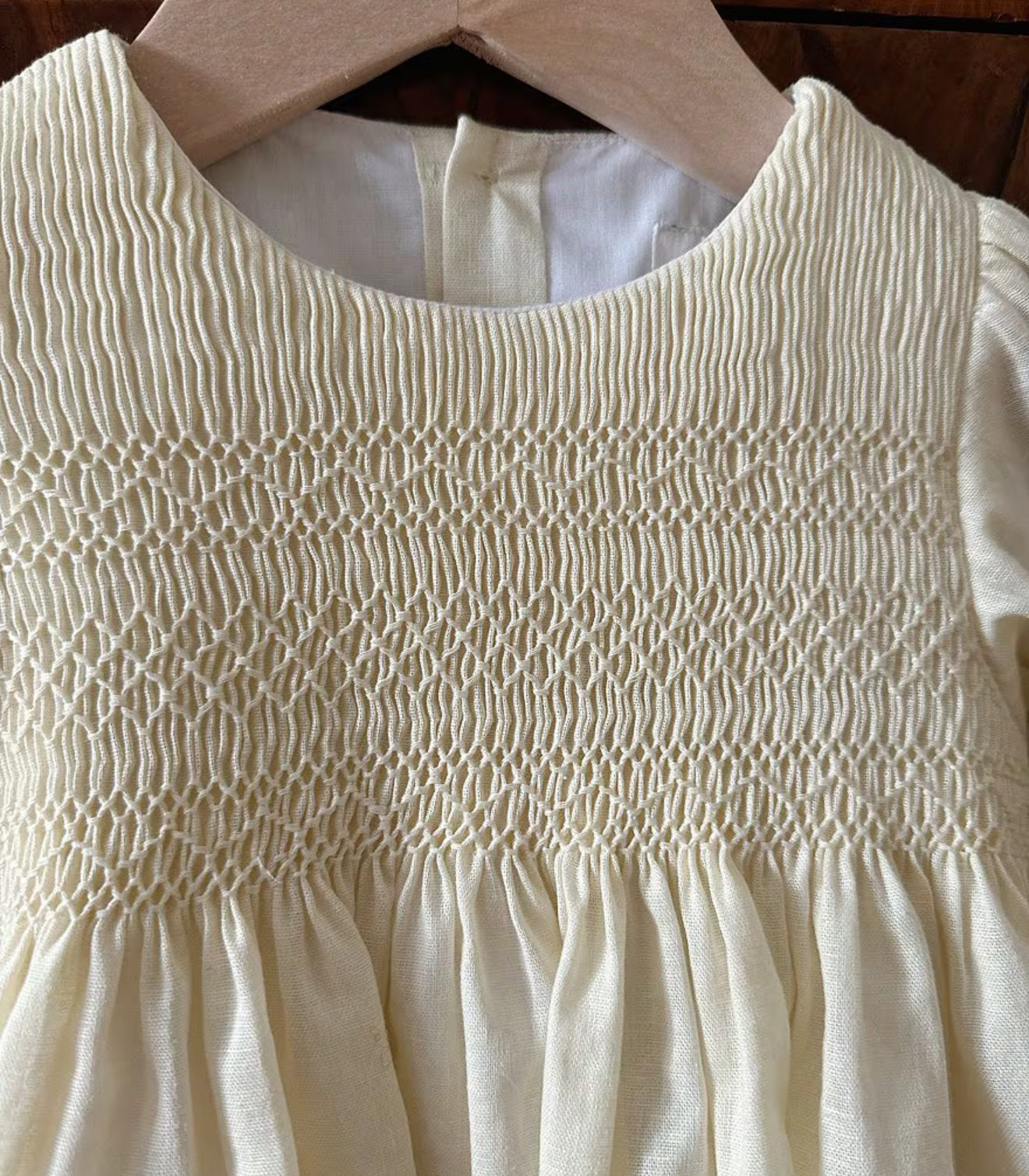 Long Sleeve Smocked Dress