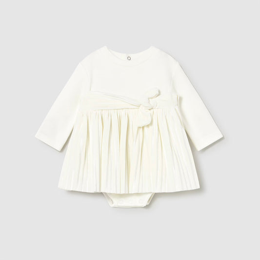 Ivory Gathered Dress