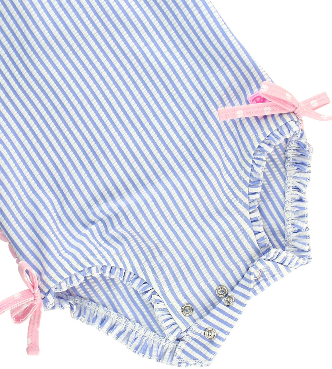 One Piece Seersucker Swim