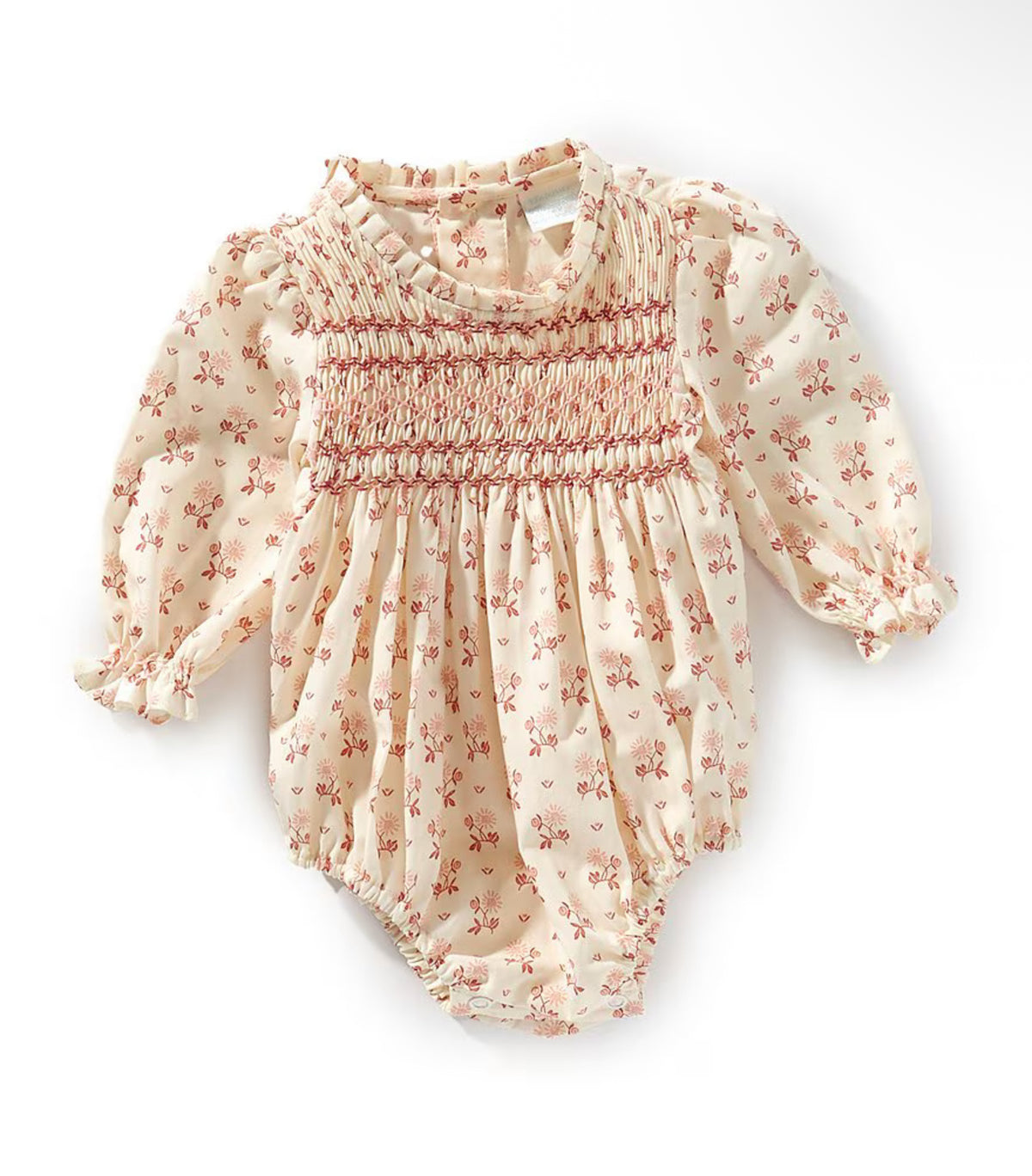 Long Sleeve Smocked Bubble