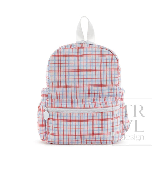 Mini classic plaid backpack