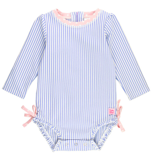 One Piece Seersucker Swim