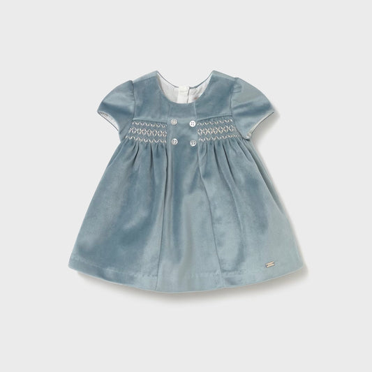 Blue Velvet Dress