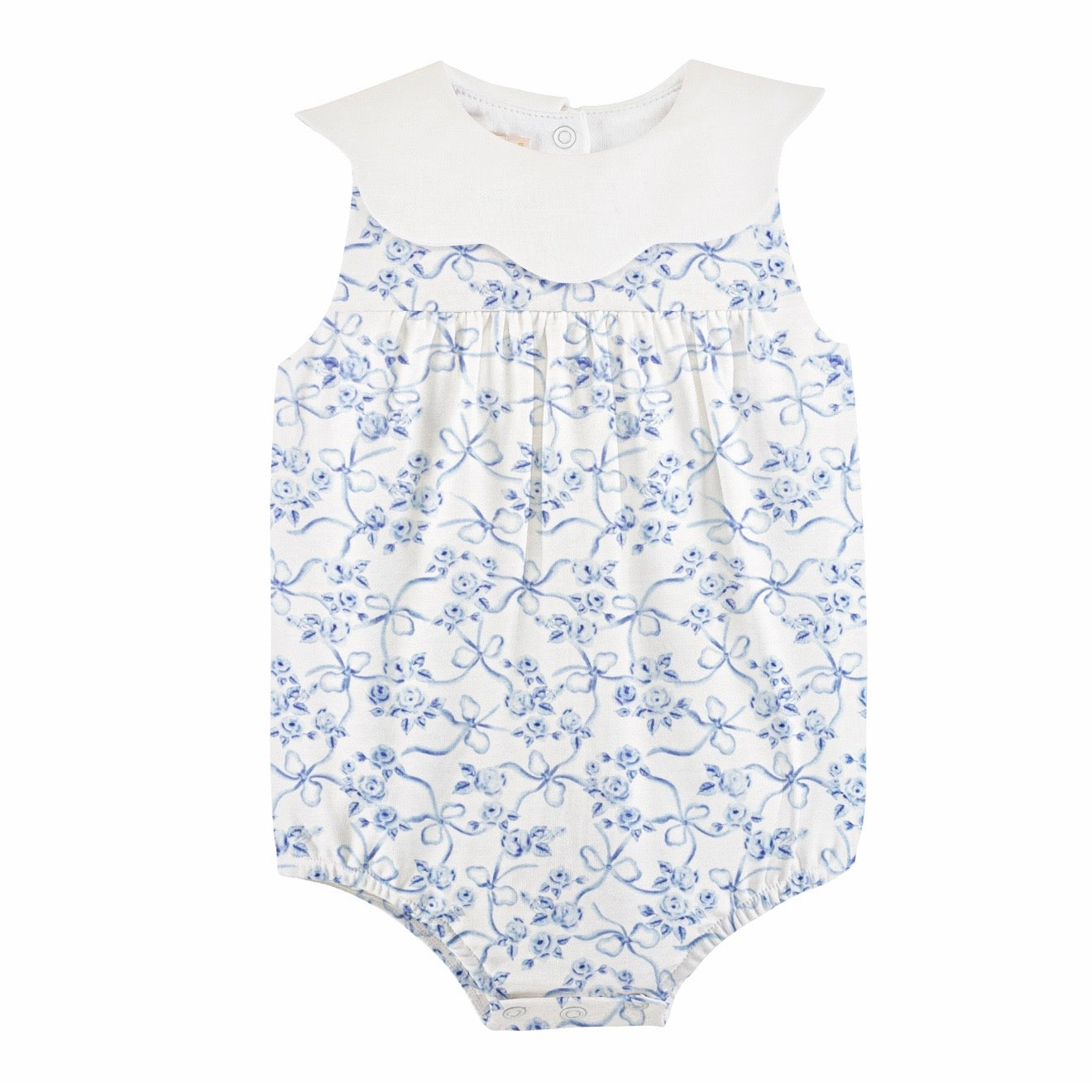 Blue toile bubble