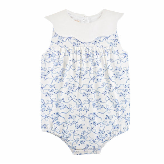 Blue toile bubble