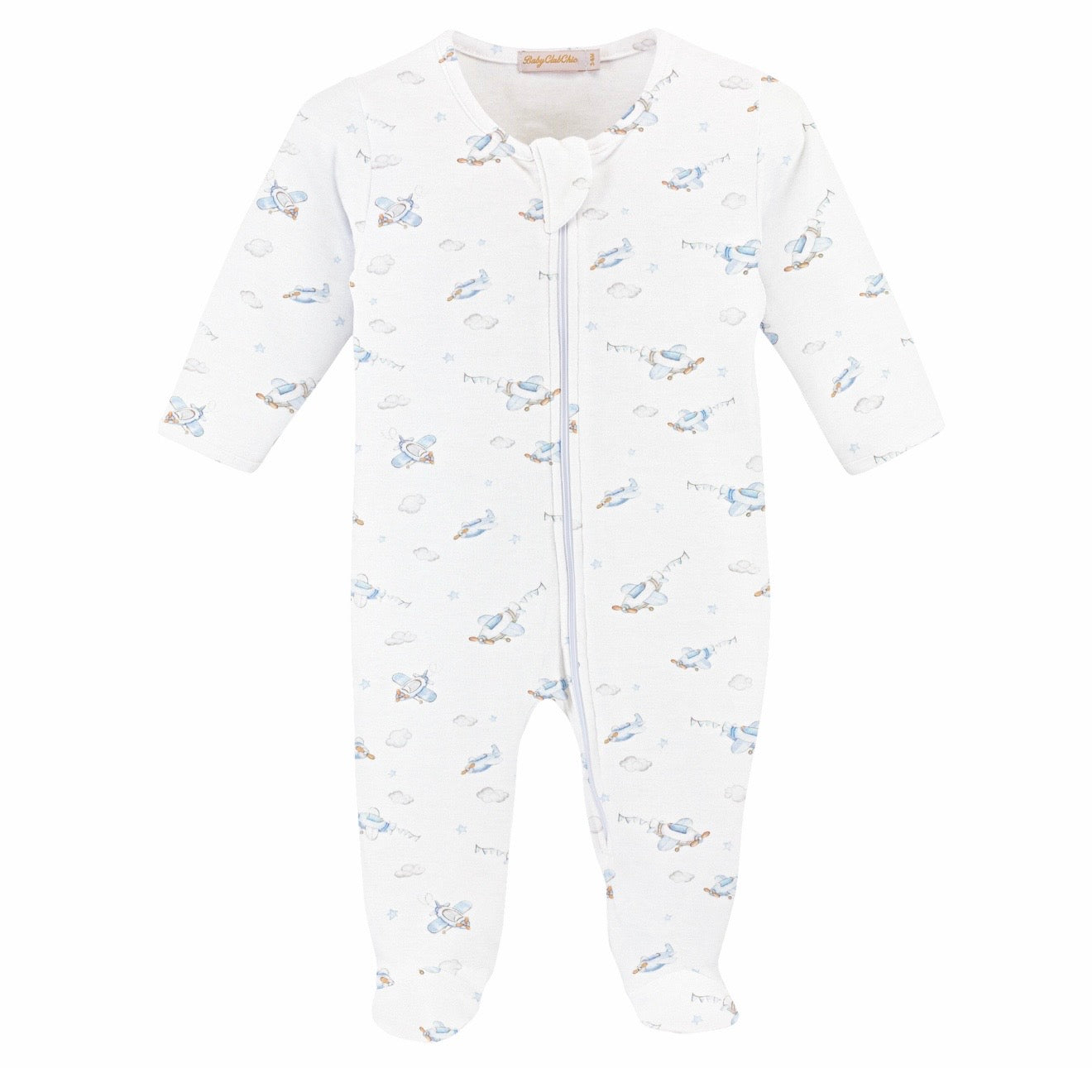 Up, up and away zipped footie