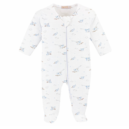Up, up and away zipped footie