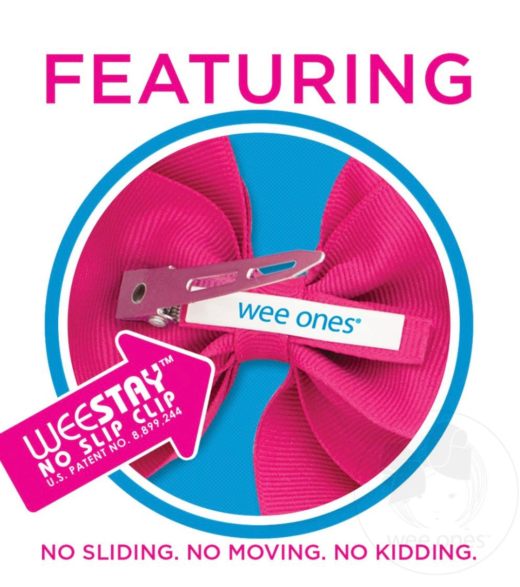 Medium Grosgrain Hair Bow with Scalloped Edge