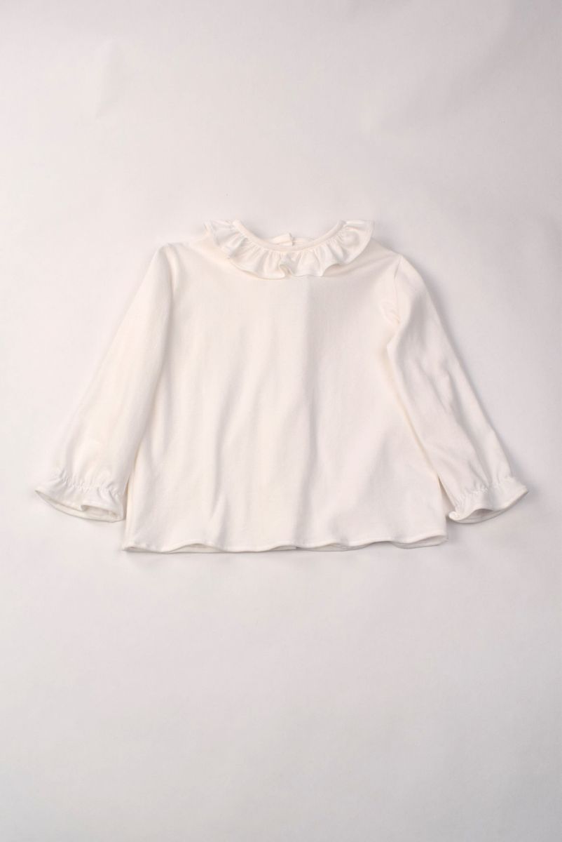 Ruffle Collar Blouse ￼