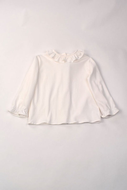 Ruffle Collar Blouse ￼
