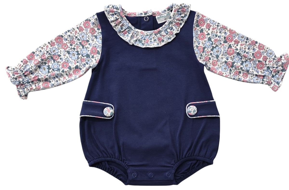 Navy Floral Bubble