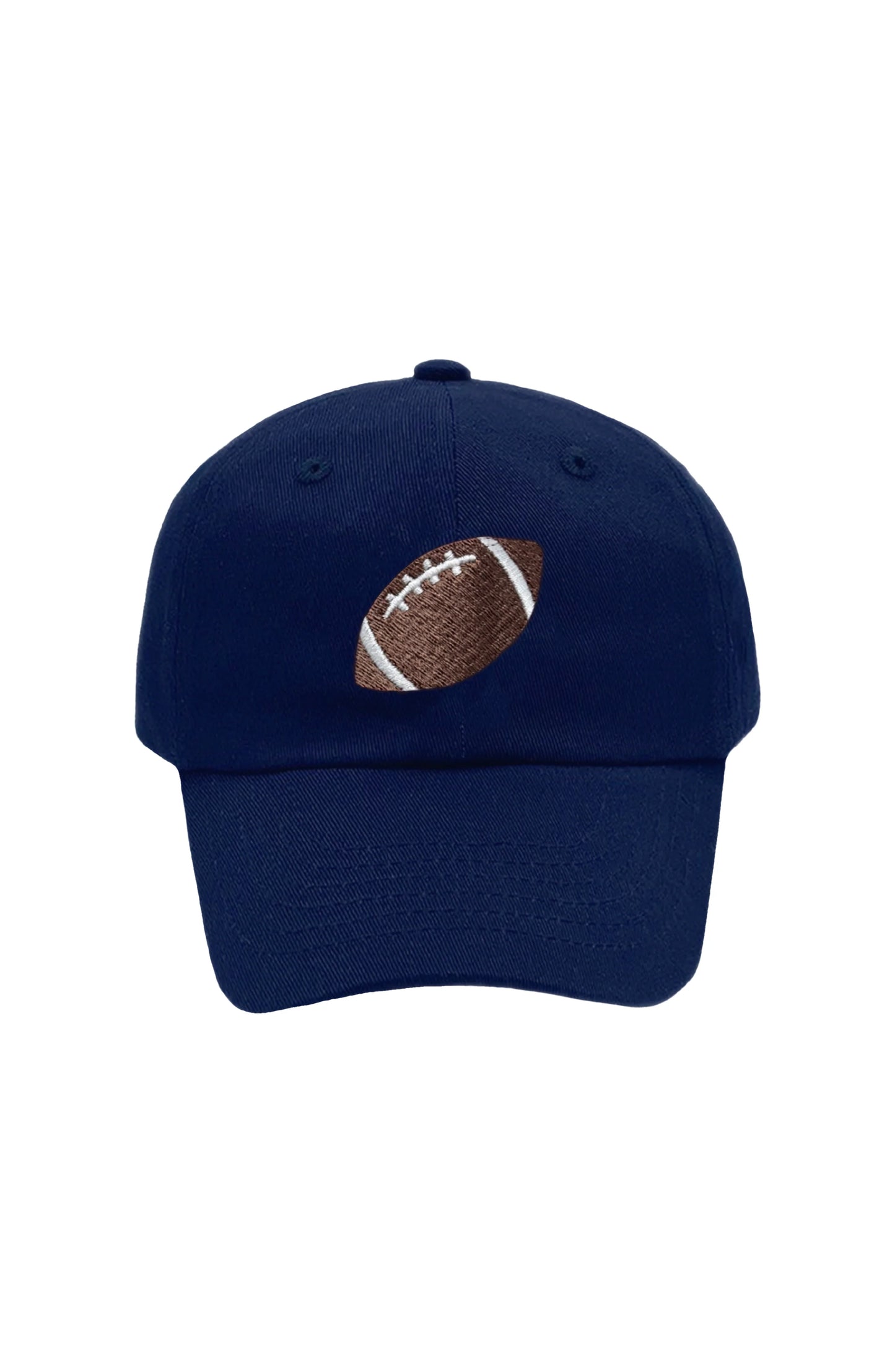 Football Navy Bow Hat (ages 0-2)
