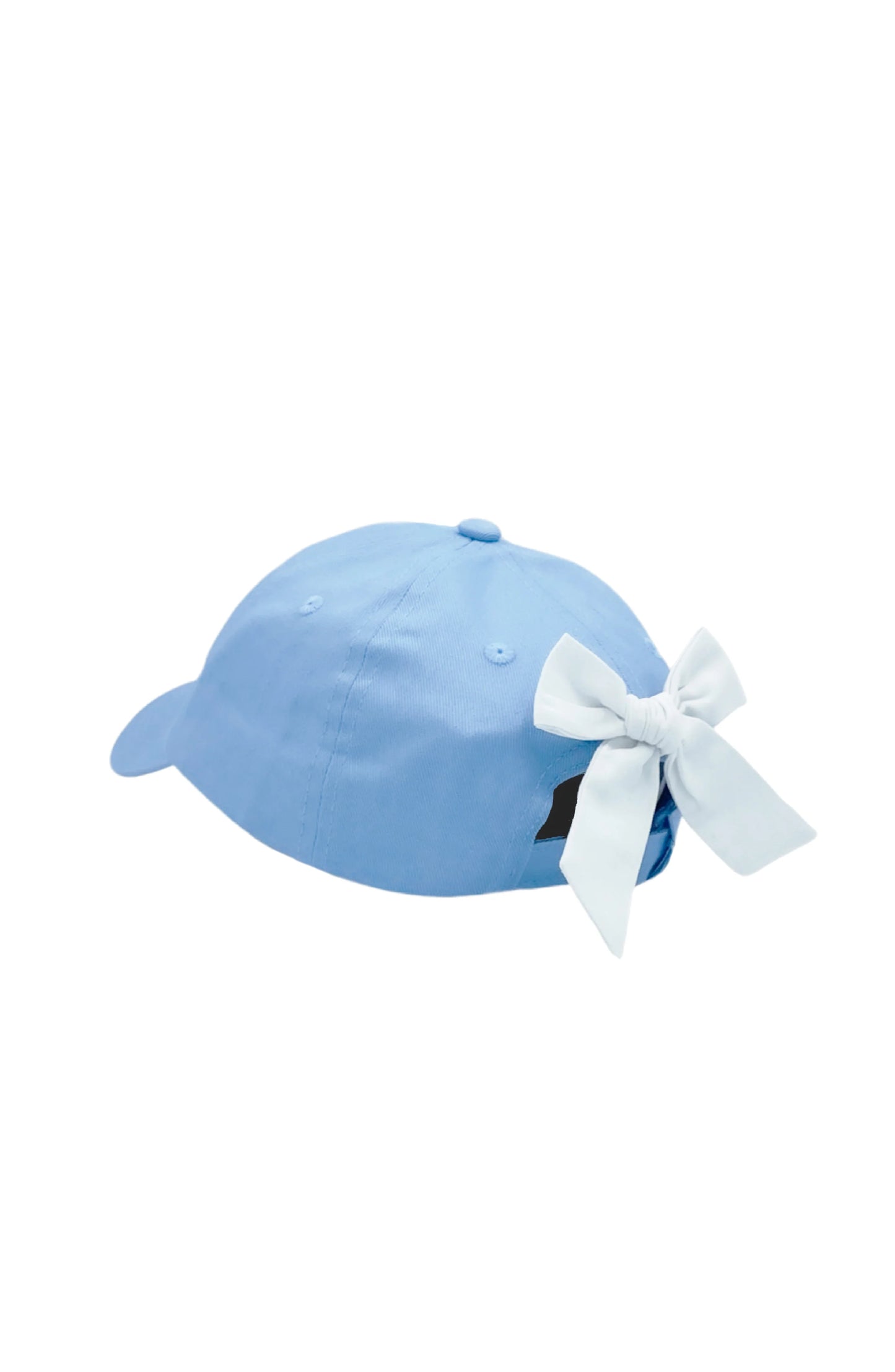 Football Blue Bow Hat (ages 0-2)