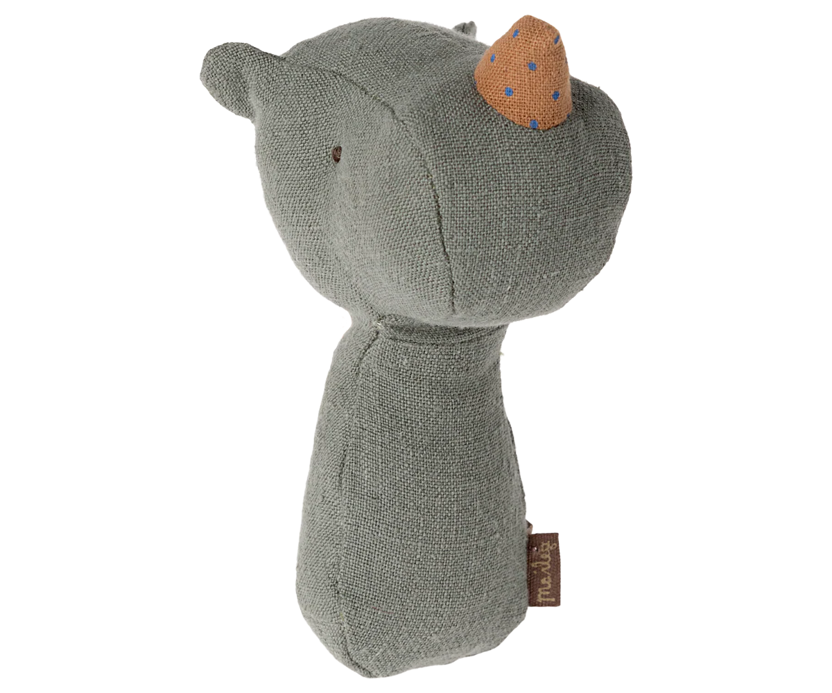 Lullaby Friend Rattles, Rhino - Pine